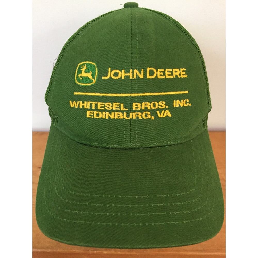 John Deere Whitesel Bros Edinburg VA Green Cotton Blend Adjustable Baseball Hat